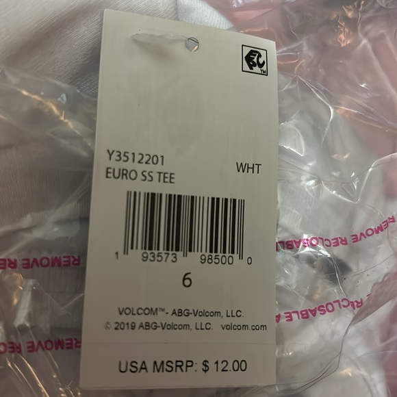 Volcom Little Boys Euro Short Sleeves T-shirt NWT 6 - Picture 3 of 4